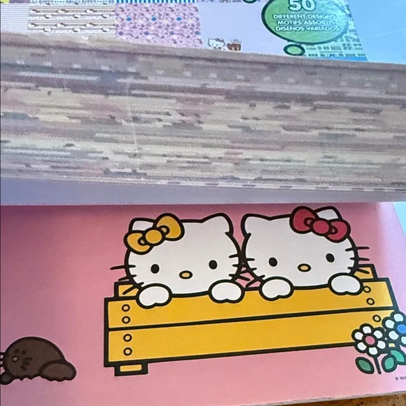 12 by 12 Hello Kitty Pink and Blue Mega Paper Pad - Picture 11 of 14